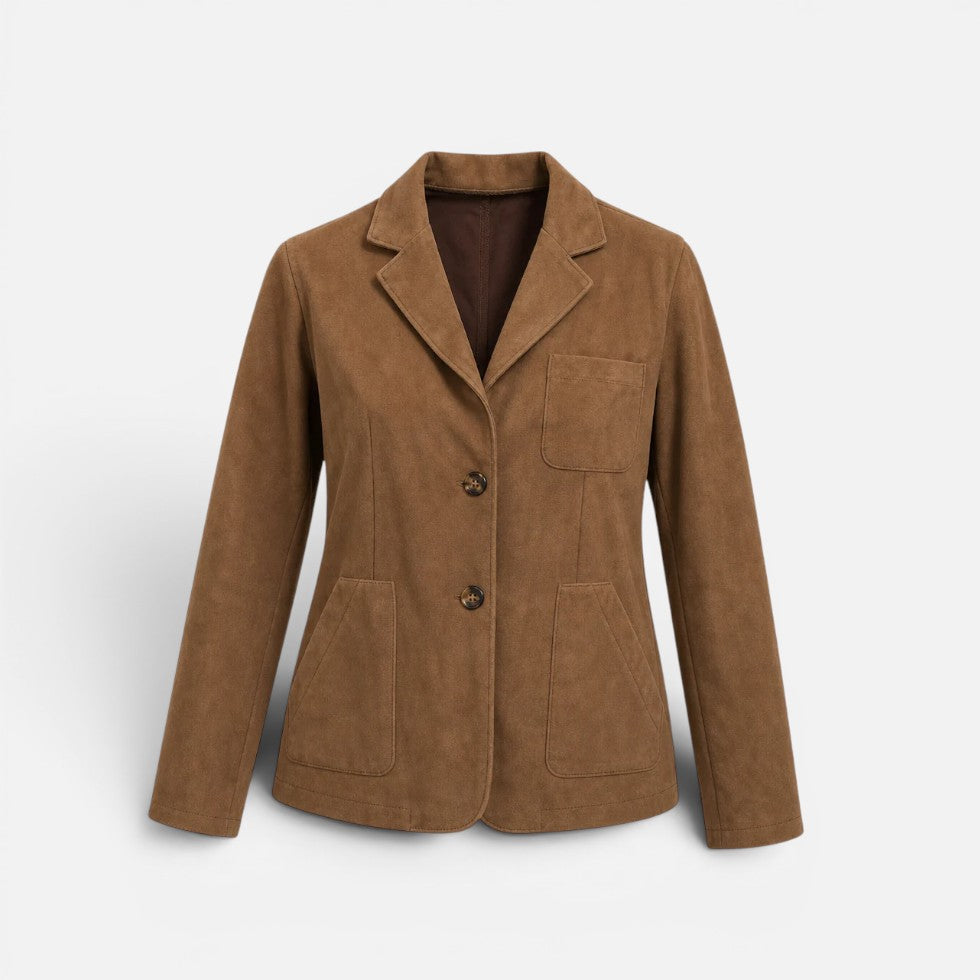 Blazer Langarm Reverskragen Knopfleiste Taschen