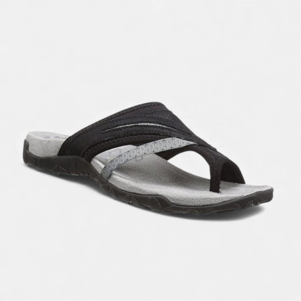 Women's sandals with crisscross straps