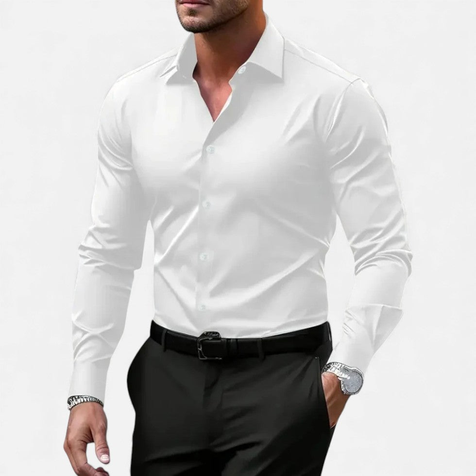 Herren Slim Fit Langarmhemd