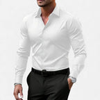 Herren Slim Fit Langarmhemd