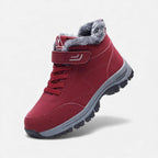 Women's winter boots with fur lining and lacing