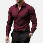 Herren Slim Fit Langarmhemd