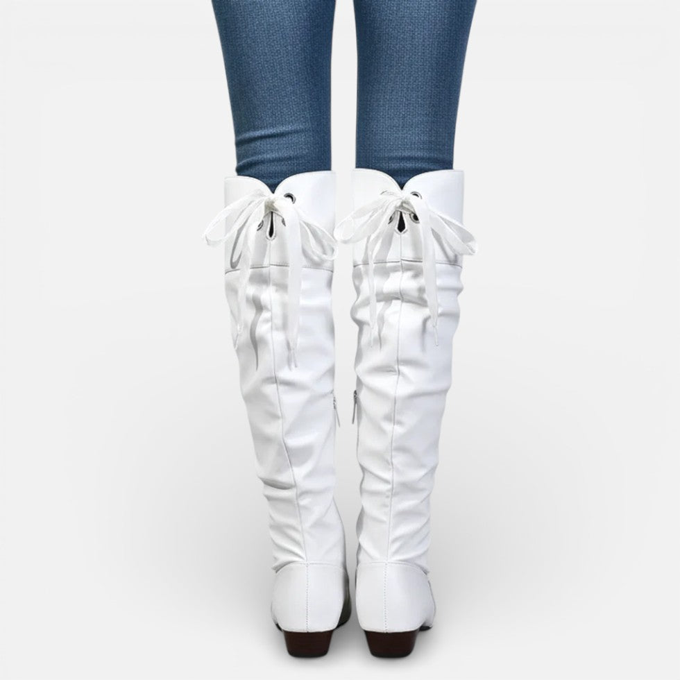 Women's Over-the-Knee Boots with Block Heel