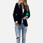 Eleganter Damenblazer aus weichem Samt