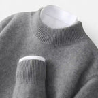 Cashmere wool sweater with crew neck