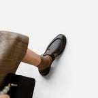 Orthopädische Mary Jane Schuhe mit Riemen Blockabsatz Glattleder Optik