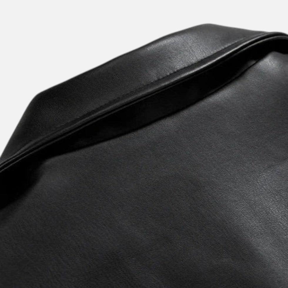 Herren Kunstleder Jacke