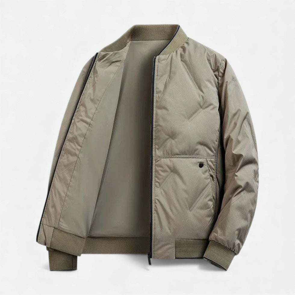 Herren Bomberjacke Leicht Gefüttert