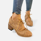 Damen Schnürpumps mit Blockabsatz