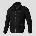 Light transitional jacket with zipper for men