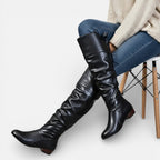 Women's Over-the-Knee Boots with Block Heel