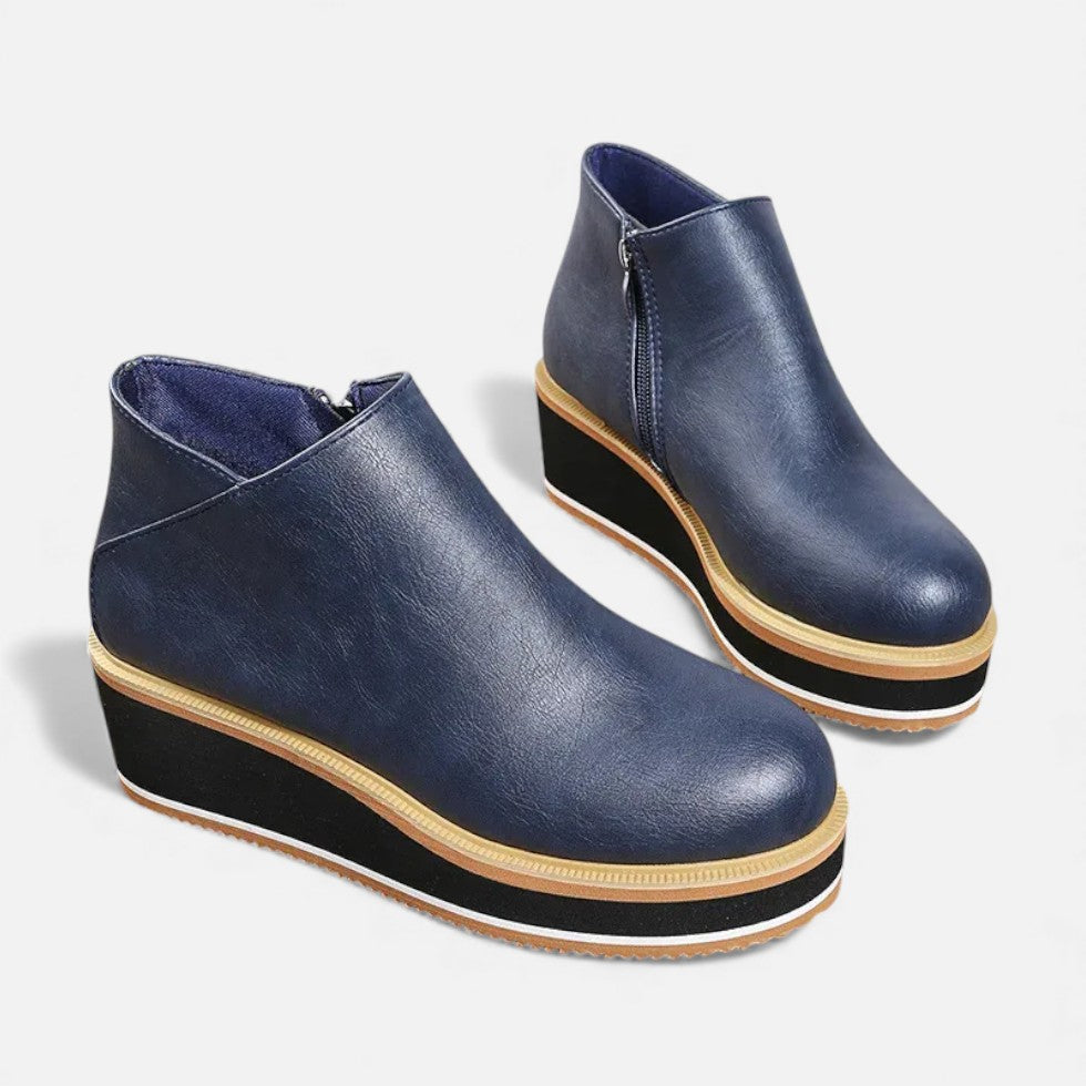 Plateau Stiefelette für Damen