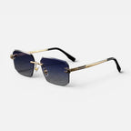 Sonnenbrille Eckig Metall Randlos Unifarben