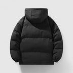 Padded quilted jacket with detachable hood