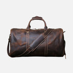 Men's leather travel bag