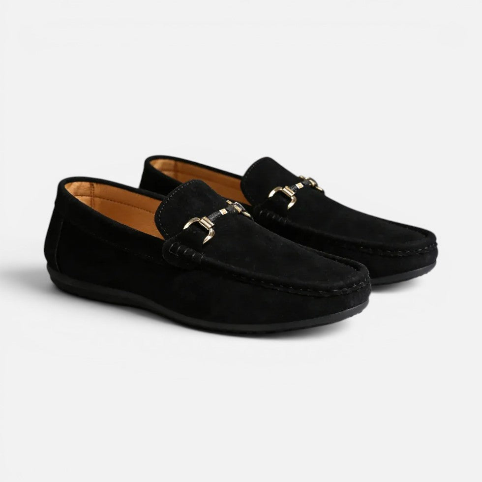 Orthopädische Loafer Slip On Wildleder Optik