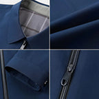 Lightweight business jacket with zipper for men