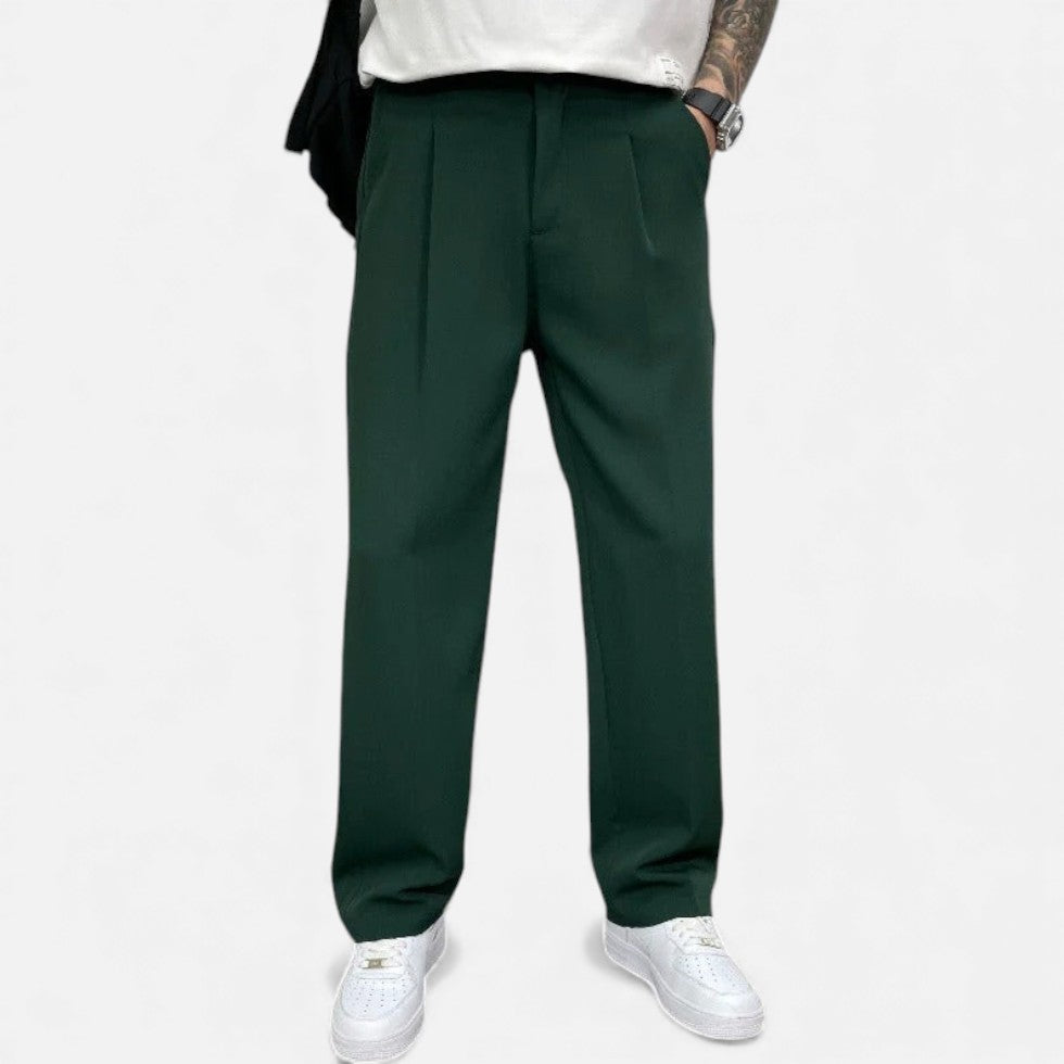 Herren Stoffhose mit weitem Bein