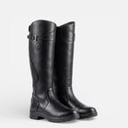 Damen Kniehohe Reitstiefel mit Schnallenverschluss