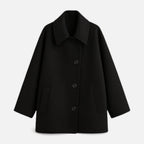 Women's Oversize Wool Coat with Loose Silhouette