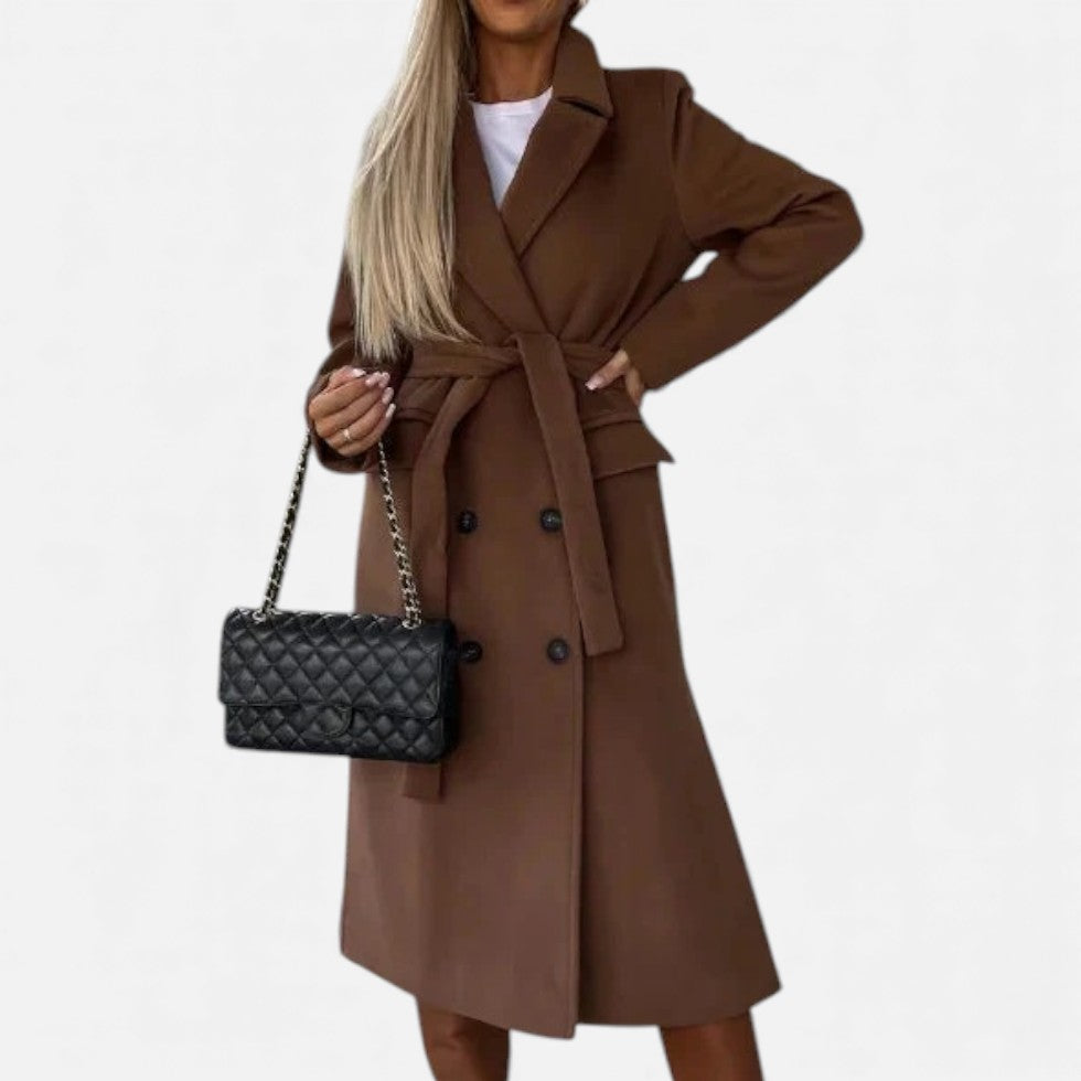 Damen Trenchcoat mit Bindegürtel