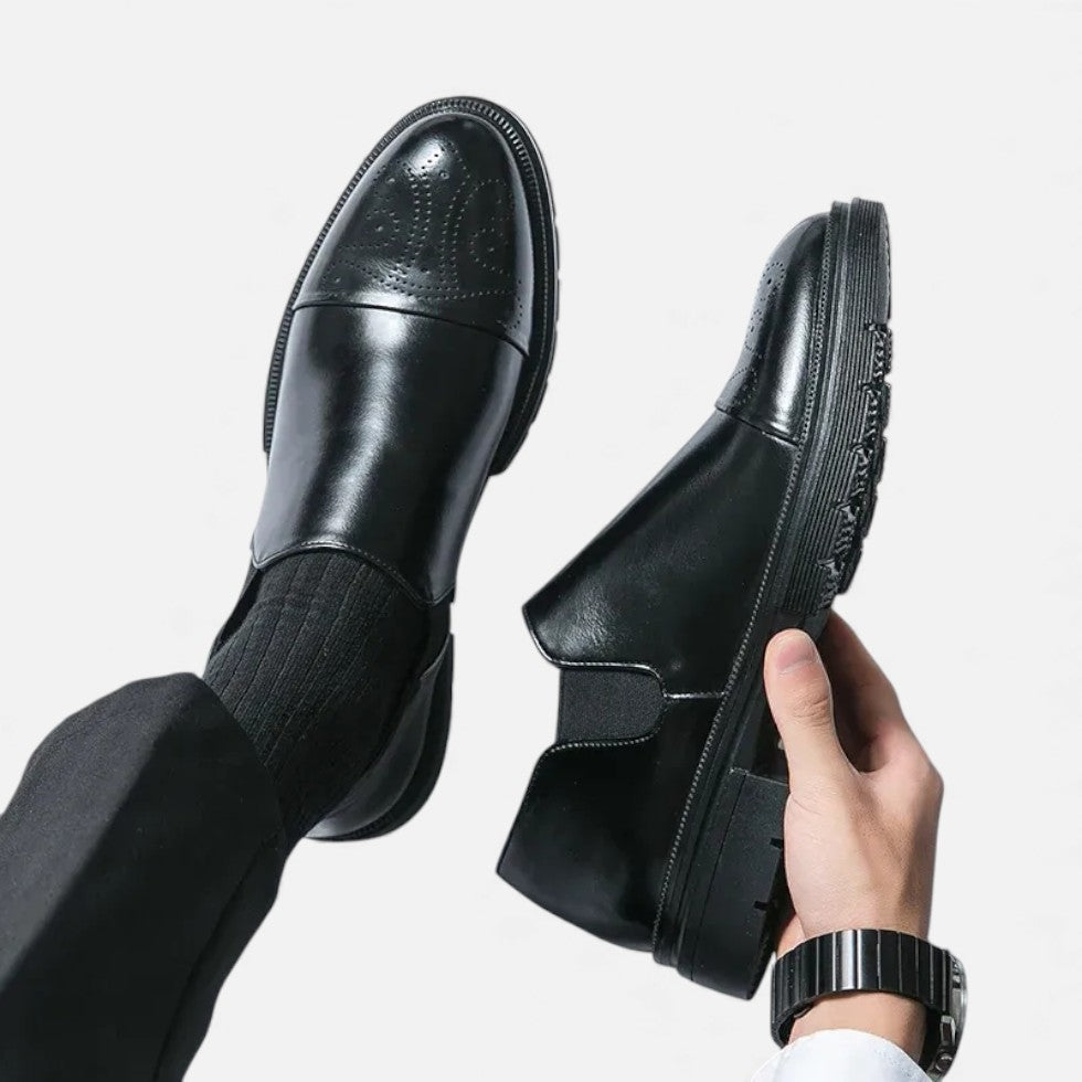 Elegante Slip On Lederschuhe für Herren