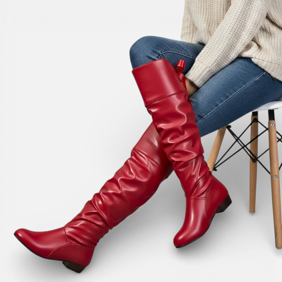 Women's Over-the-Knee Boots with Block Heel
