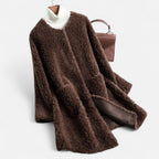 Kuscheliger Oversize Damen Mantel mit Teddyfelloptik