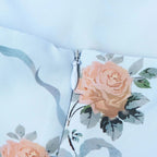 Lang stropløs kjole med blomstermønster