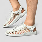 Braided summer sandals for men