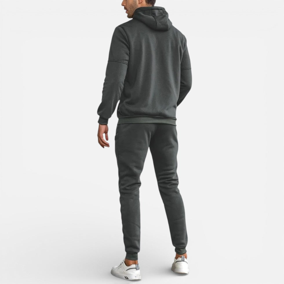 Herren Trainingsanzug mit Kapuzenjacke und Jogginghose