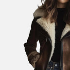 Damen Lammfellmantel mit Warmfutter