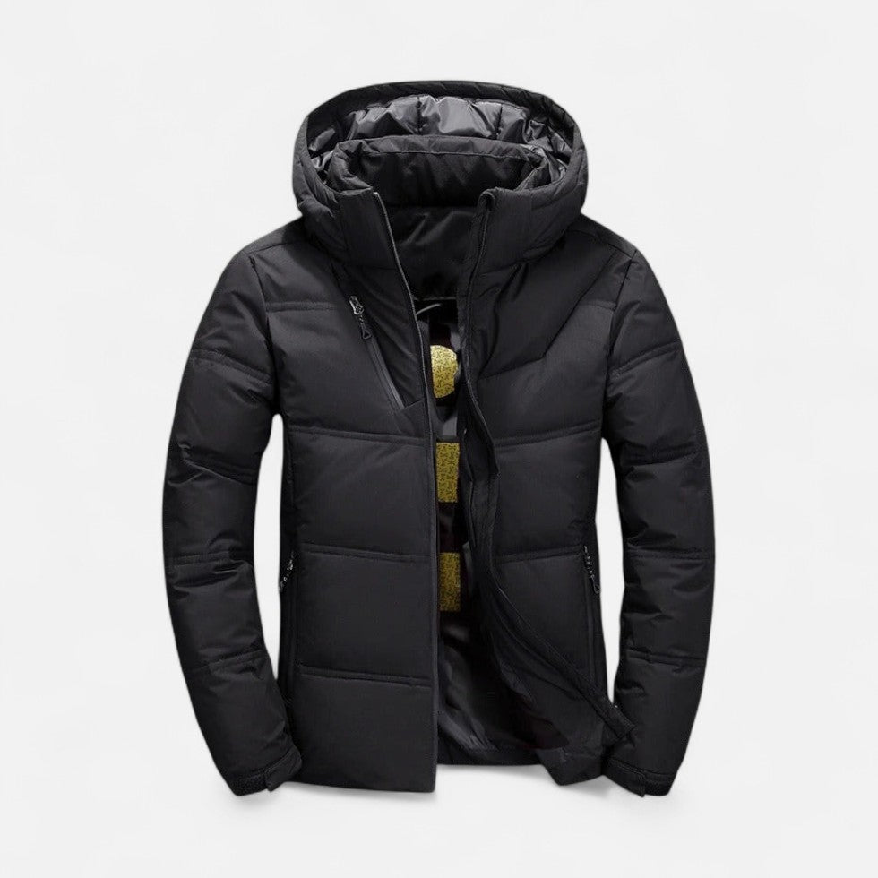 Gefütterte Winterjacke mit Kapuze