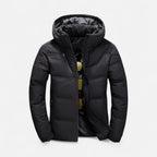 Gefütterte Winterjacke mit Kapuze