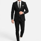 Slim Fit Single-Breasted Long Sleeve Notch Lapel Suit