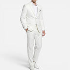 Slim Fit Single-Breasted Long Sleeve Notch Lapel Suit