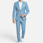 Slim Fit Single-Breasted Long Sleeve Notch Lapel Suit