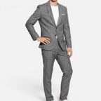 Slim Fit Single-Breasted Long Sleeve Notch Lapel Suit