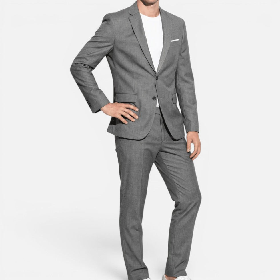 Anzug Slim Fit Einreihig Langarm Reverskragen