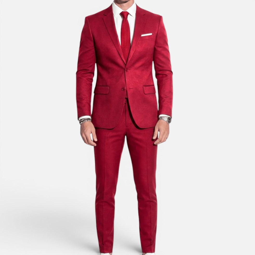 Anzug Slim Fit Einreihig Langarm Reverskragen