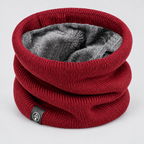 Unisex Strick-Loopschal mit Fleecefutter – Warmer Halswärmer, Herbst Winter