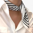 Damen Seidentuch mit Print – Quadratisches Halstuch und Nickituch, Herbst Winter