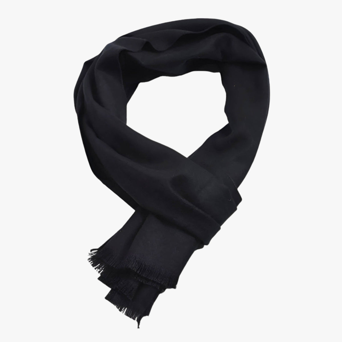 Unisex Uni Schal mit Kaschmir-Touch – Weicher Winterschal mit feinen Fransen, Herbst Winter
