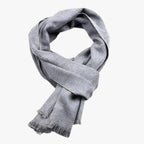 Unisex Uni Schal mit Kaschmir-Touch – Weicher Winterschal mit feinen Fransen, Herbst Winter