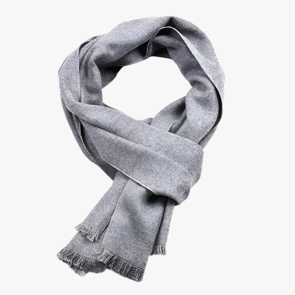 Unisex Uni Schal mit Kaschmir-Touch – Weicher Winterschal mit feinen Fransen, Herbst Winter