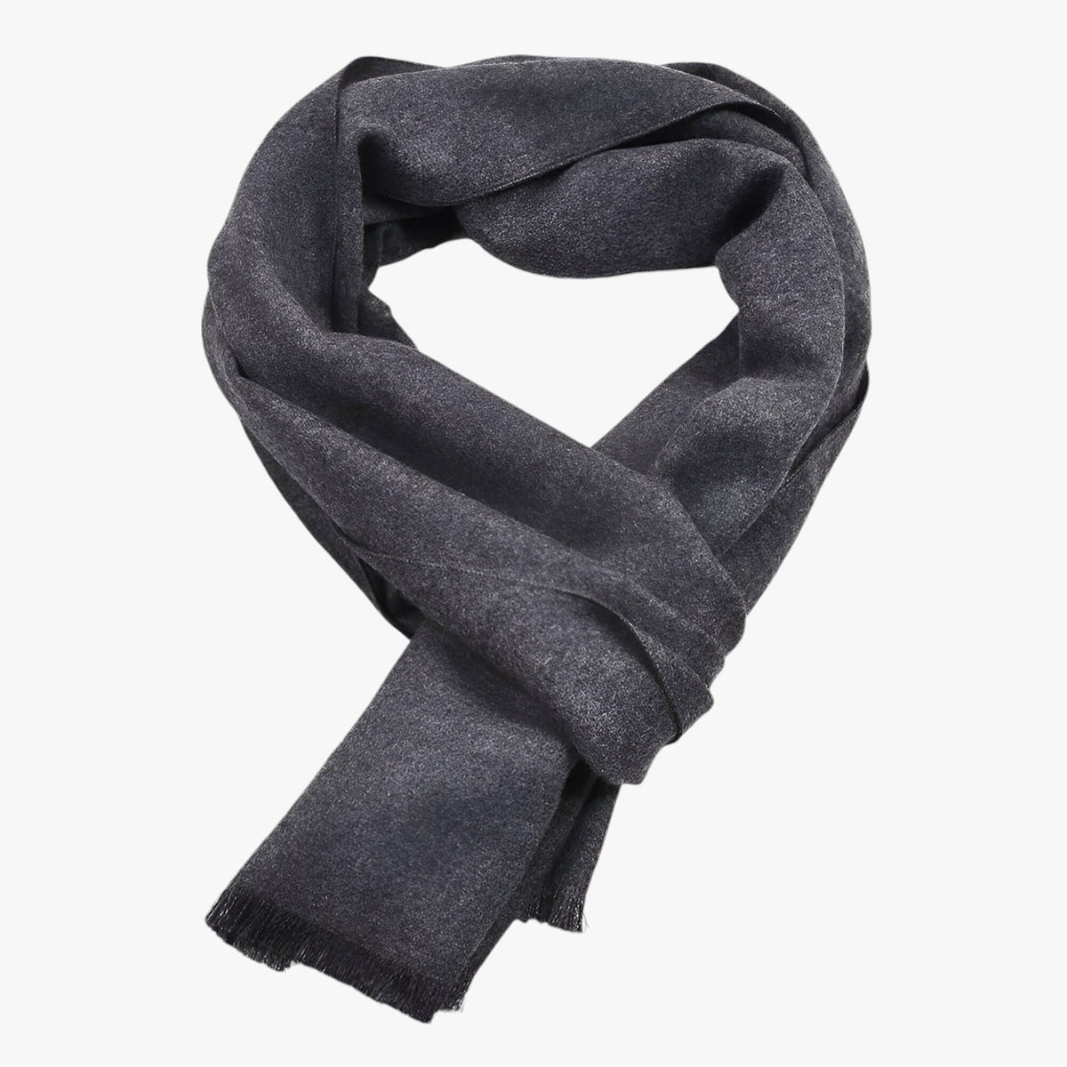 Unisex Uni Schal mit Kaschmir-Touch – Weicher Winterschal mit feinen Fransen, Herbst Winter