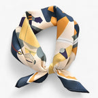 Damen Seidentuch mit Print – Quadratisches Halstuch und Nickituch, Herbst Winter