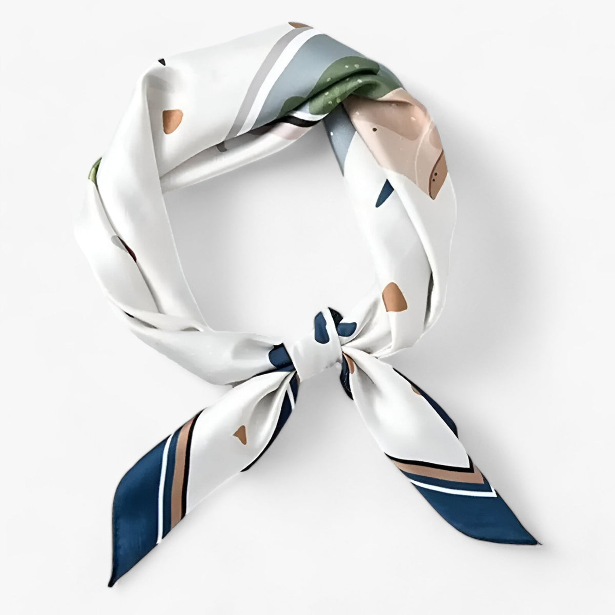 Damen Seidentuch mit Print – Quadratisches Halstuch und Nickituch, Herbst Winter