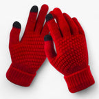 Damen Strickhandschuhe mit Touchscreen-Fingerspitzen – Warme Winterhandschuhe, Herbst Winter