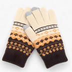 Damen Strickhandschuhe mit Touchscreen-Fingerspitzen – Warme Winterhandschuhe, Herbst Winter
